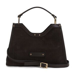 CHEVAL Made In Italy Suede Geo Satchel